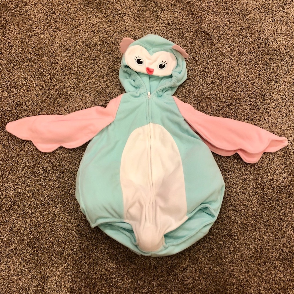 Owl fleece Halloween costume 12 months